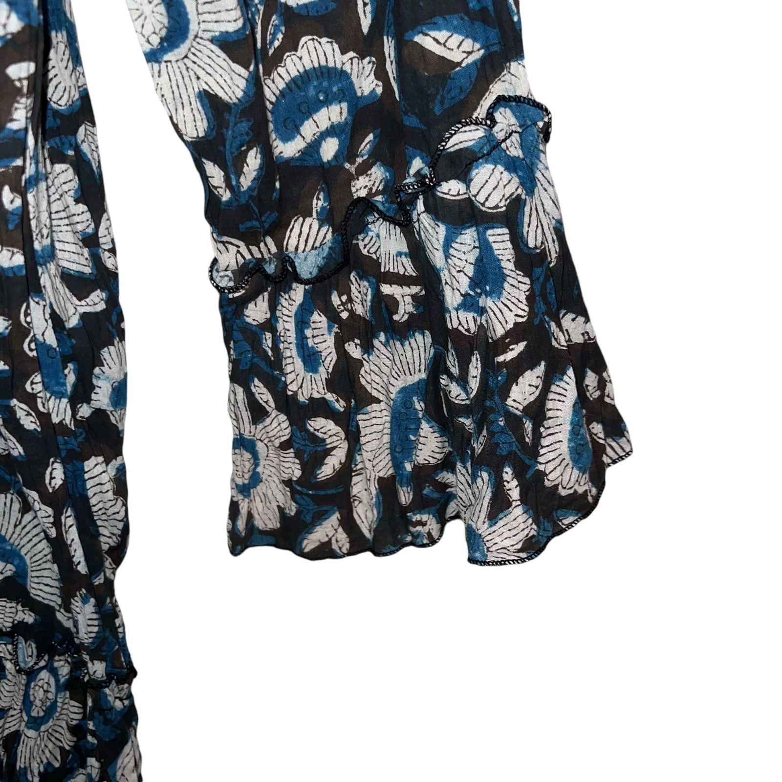 Passementrie Ximena Tunic Carico Floral Hand Block Print Xl — image 4 of 5